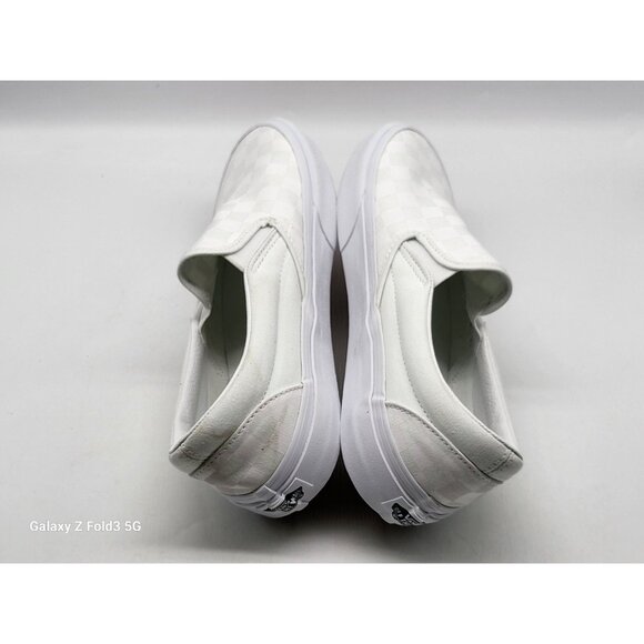 Vans‎ Classic Slip On VN000EYEX1 Wom Shoes Sneakers White Skate Size 8.5 - Picture 5 of 10